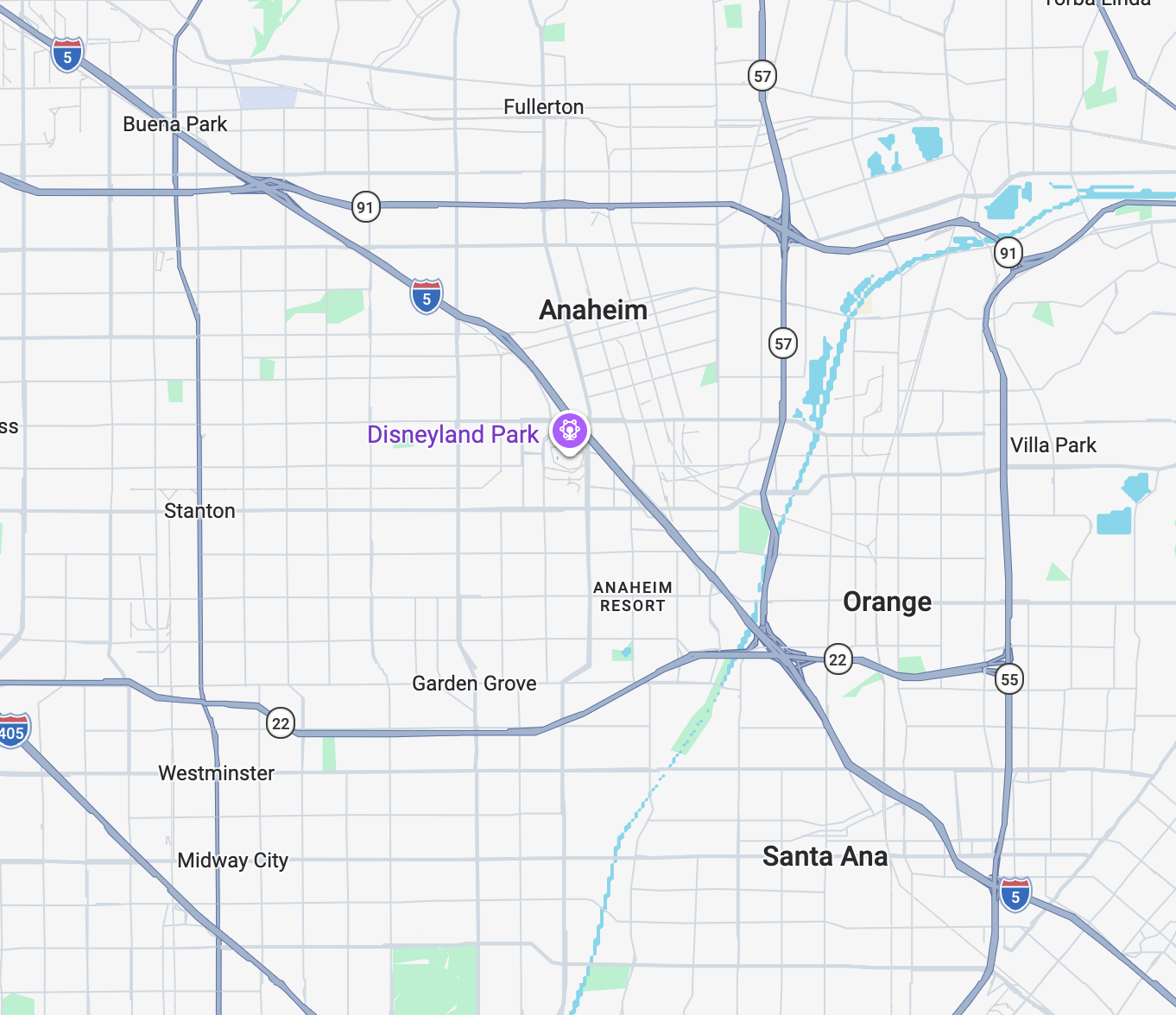 Orange County community map